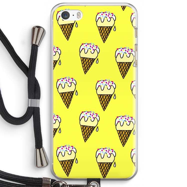 Isjes: iPhone 5 / 5S / SE Transparant Hoesje met koord