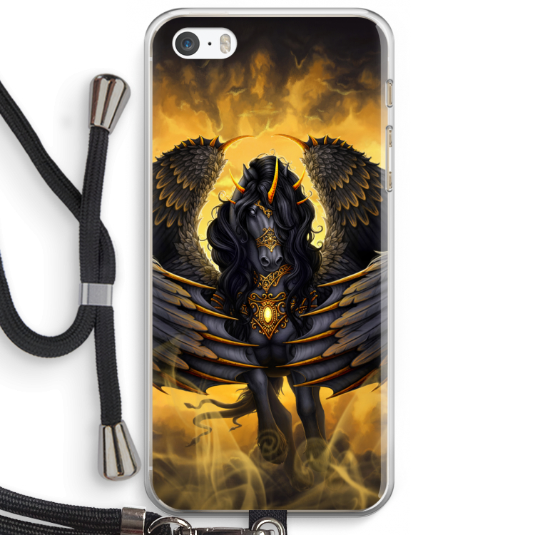 Pegasus: iPhone 5 / 5S / SE Transparant Hoesje met koord