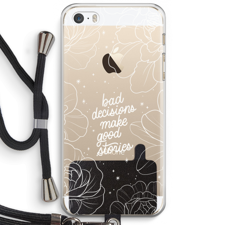 Good stories: iPhone 5 / 5S / SE Transparant Hoesje met koord