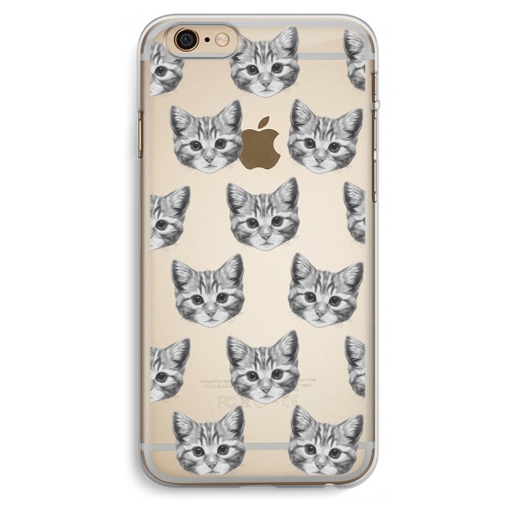 Kitten: iPhone 6 Plus / 6S Plus Transparant Hoesje