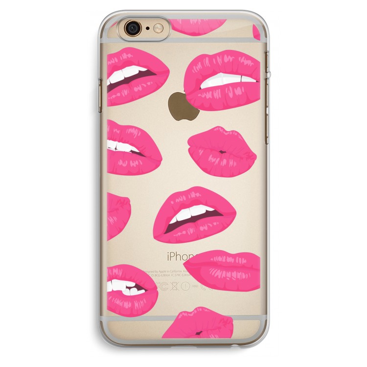 Bite my lip: iPhone 6 Plus / 6S Plus Transparant Hoesje