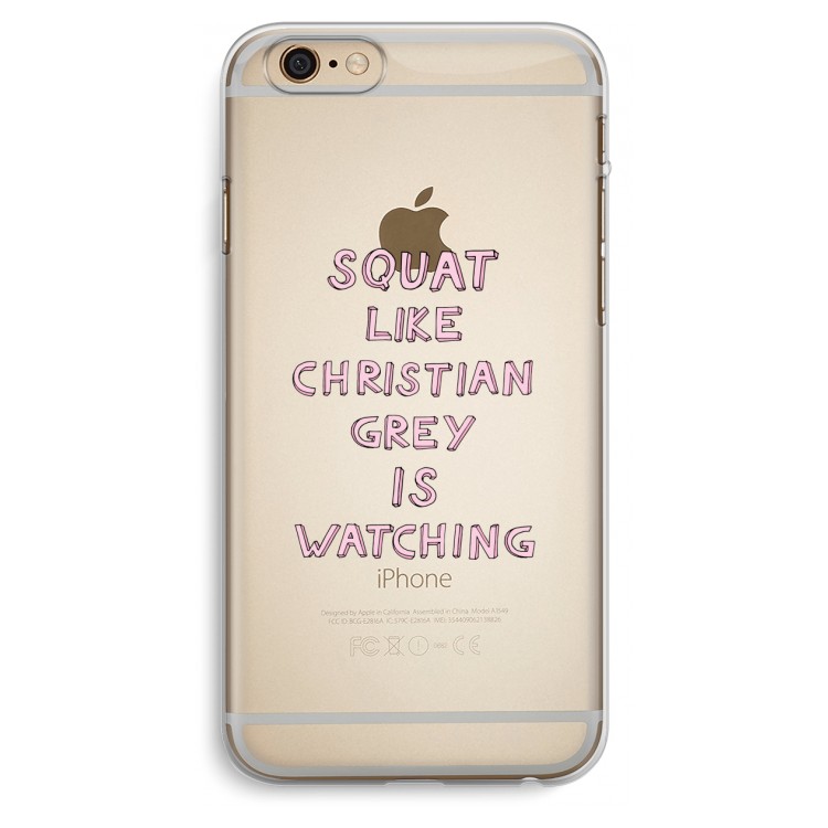Christian Grey: iPhone 6 Plus / 6S Plus Transparant Hoesje