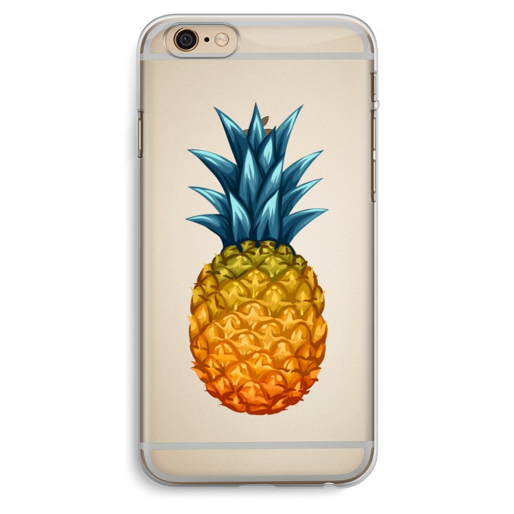 Grote ananas: iPhone 6 Plus / 6S Plus Transparant Hoesje