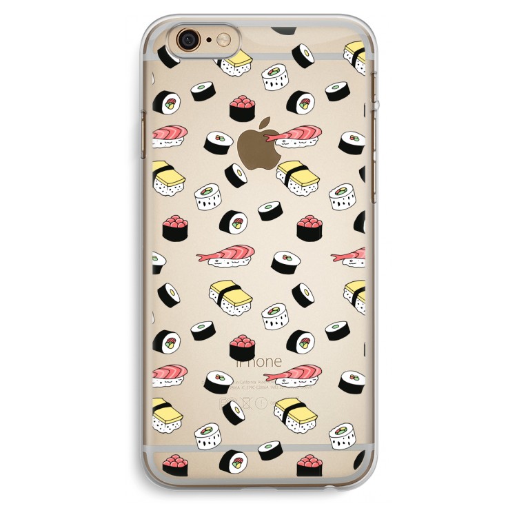 Sushi time: iPhone 6 Plus / 6S Plus Transparant Hoesje