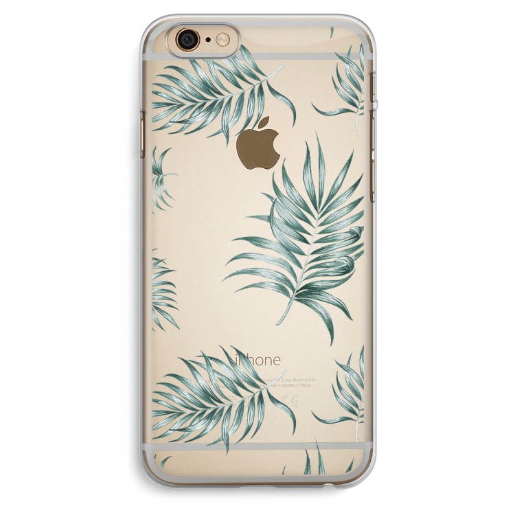 Simple leaves: iPhone 6 Plus / 6S Plus Transparant Hoesje