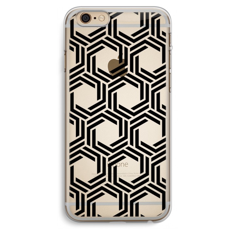 Geometrisch patroon: iPhone 6 Plus / 6S Plus Transparant Hoesje