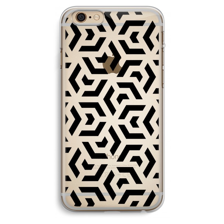 Crazy pattern: iPhone 6 Plus / 6S Plus Transparant Hoesje