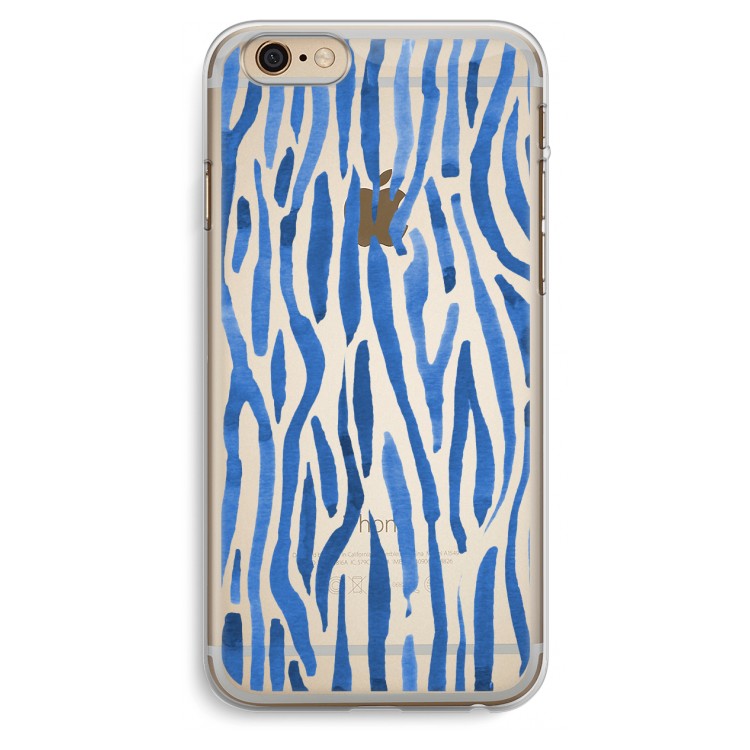 Blauwe nerven: iPhone 6 Plus / 6S Plus Transparant Hoesje