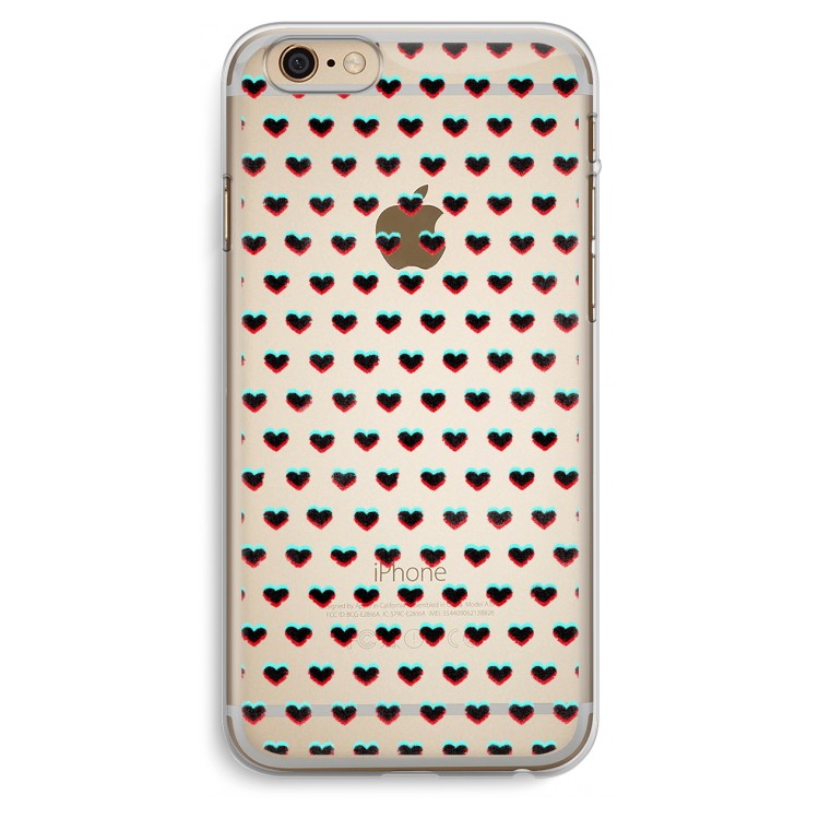 Hartjes: iPhone 6 Plus / 6S Plus Transparant Hoesje