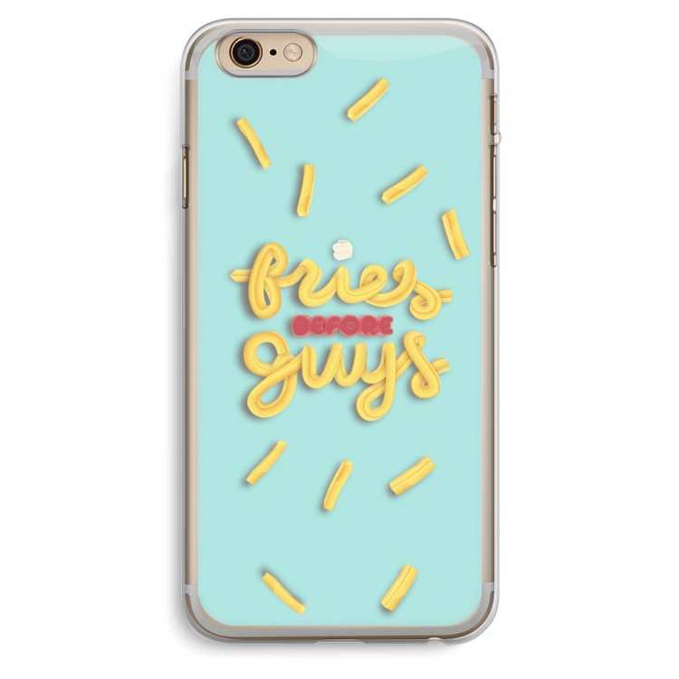Always fries: iPhone 6 Plus / 6S Plus Transparant Hoesje