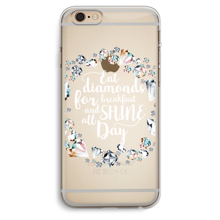 Diamonds: iPhone 6 Plus / 6S Plus Transparant Hoesje