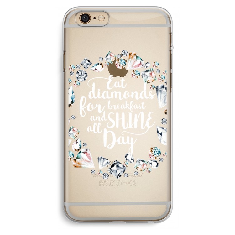 Diamonds: iPhone 6 Plus / 6S Plus Transparant Hoesje