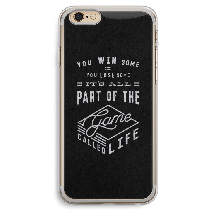 Life: iPhone 6 Plus / 6S Plus Transparant Hoesje