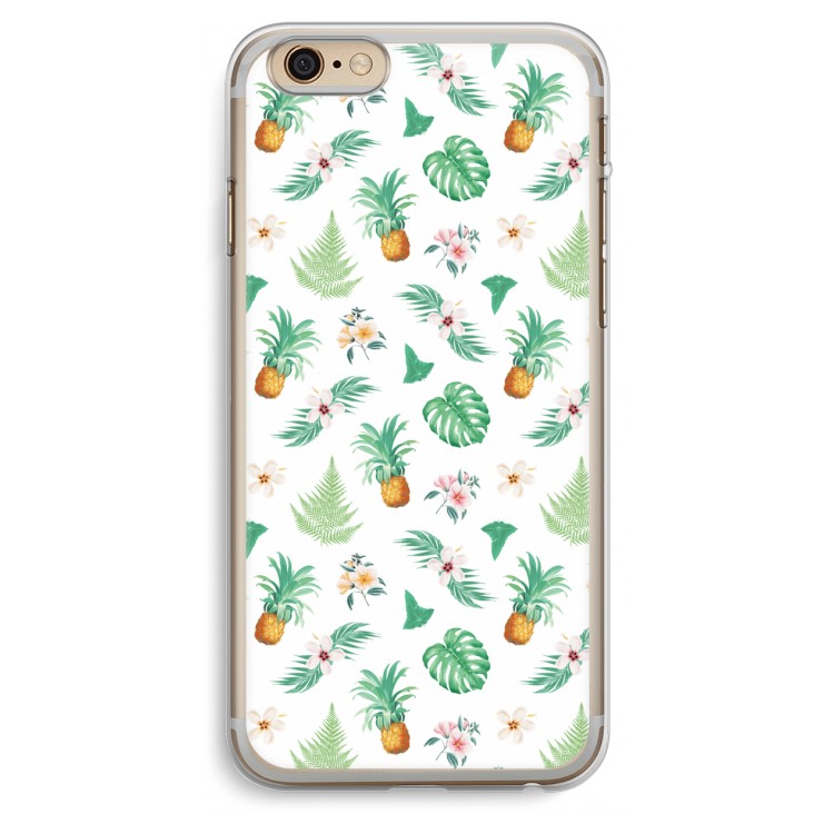 Ananas bladeren: iPhone 6 Plus / 6S Plus Transparant Hoesje