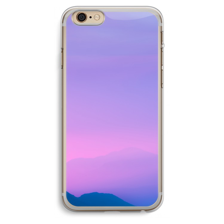 Sunset pastel: iPhone 6 Plus / 6S Plus Transparant Hoesje