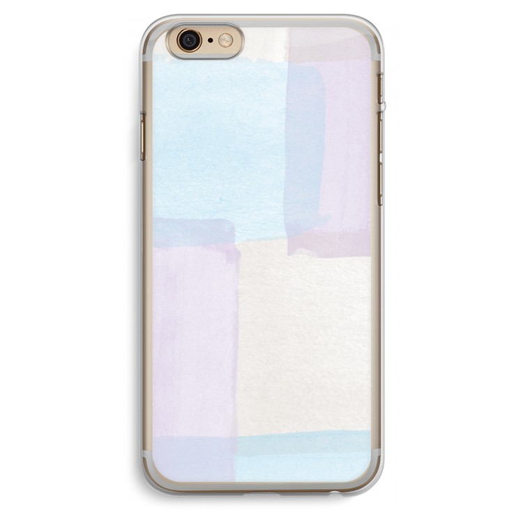 Square pastel: iPhone 6 Plus / 6S Plus Transparant Hoesje