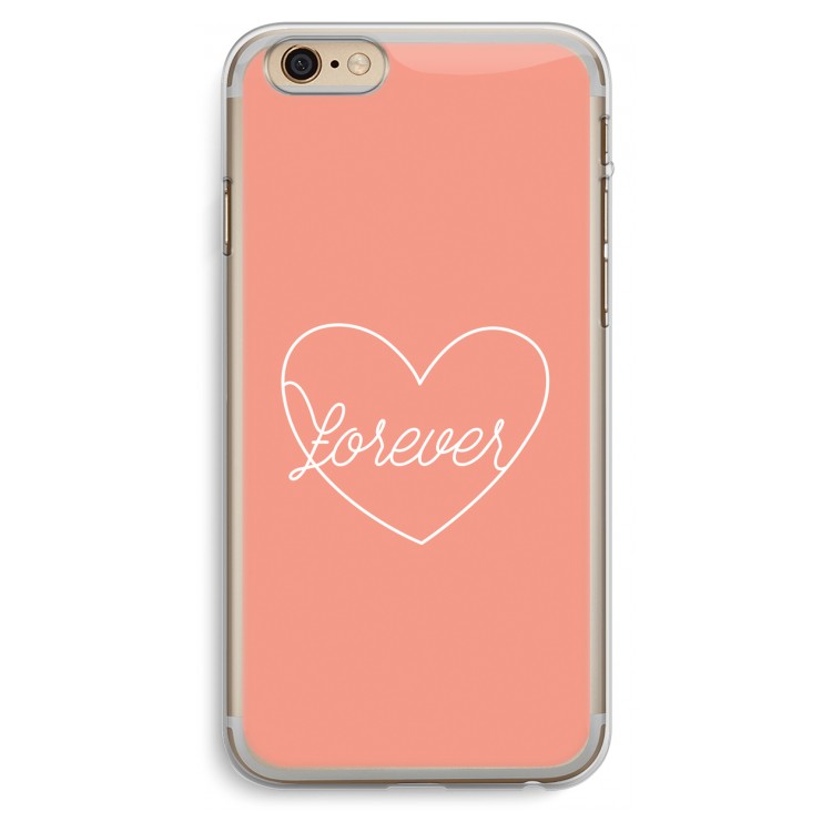 Forever heart: iPhone 6 Plus / 6S Plus Transparant Hoesje