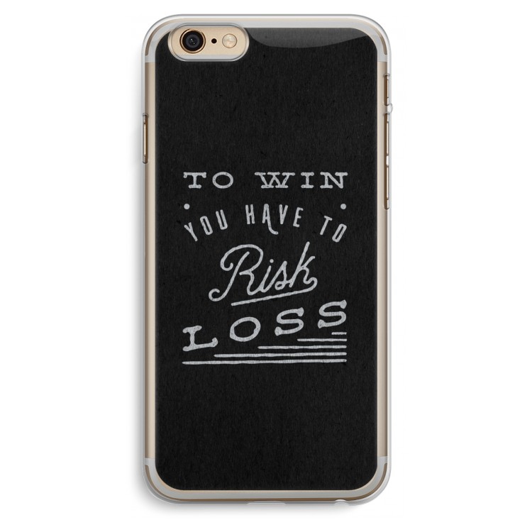 Risk loss: iPhone 6 Plus / 6S Plus Transparant Hoesje