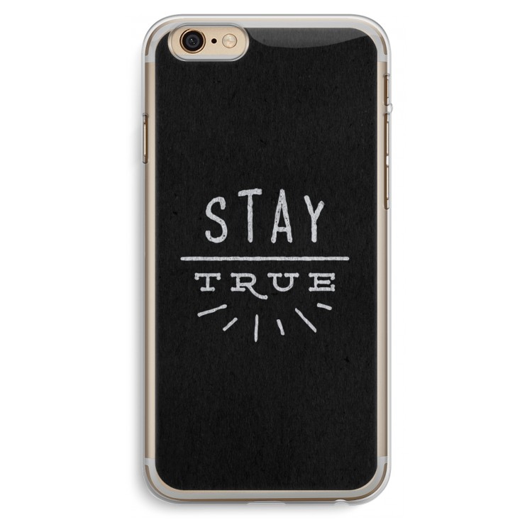 Stay true: iPhone 6 Plus / 6S Plus Transparant Hoesje
