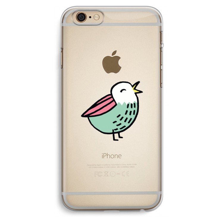 Birdy: iPhone 6 Plus / 6S Plus Transparant Hoesje