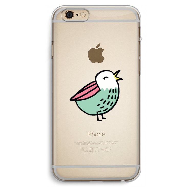 Birdy: iPhone 6 Plus / 6S Plus Transparant Hoesje