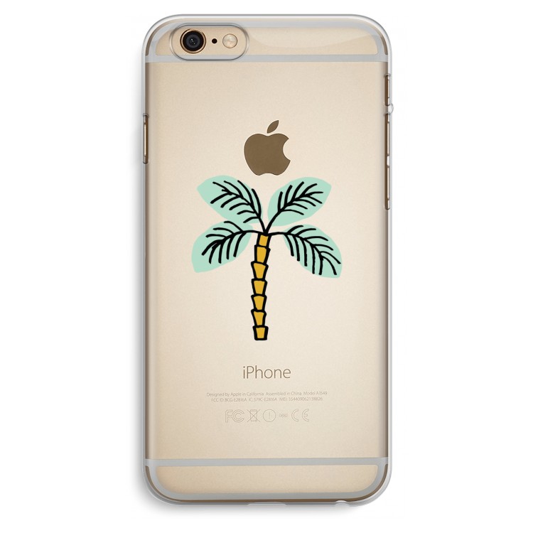 Palmboom: iPhone 6 Plus / 6S Plus Transparant Hoesje