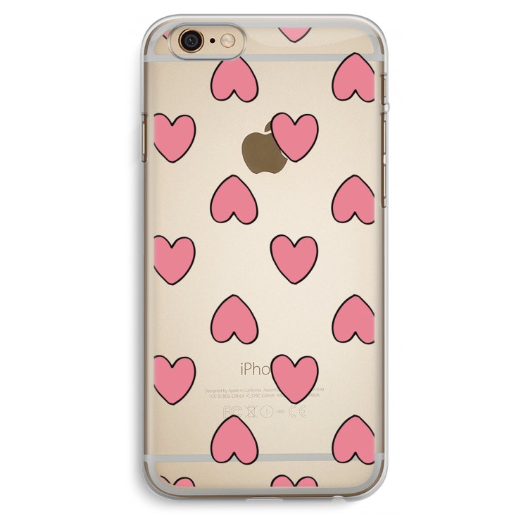 Ondersteboven verliefd: iPhone 6 Plus / 6S Plus Transparant Hoesje
