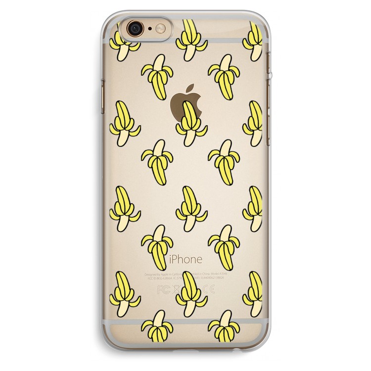 Bananas: iPhone 6 Plus / 6S Plus Transparant Hoesje