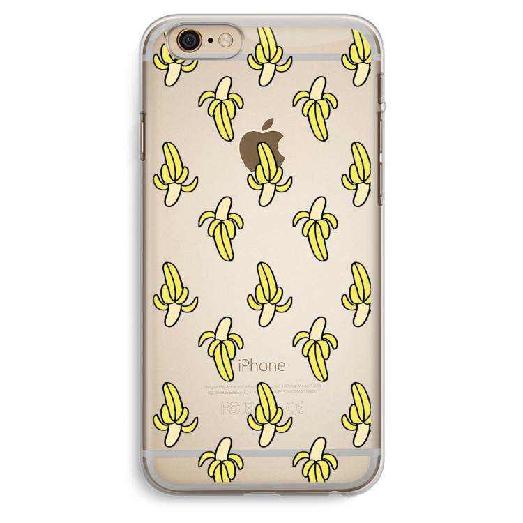 Bananas: iPhone 6 Plus / 6S Plus Transparant Hoesje