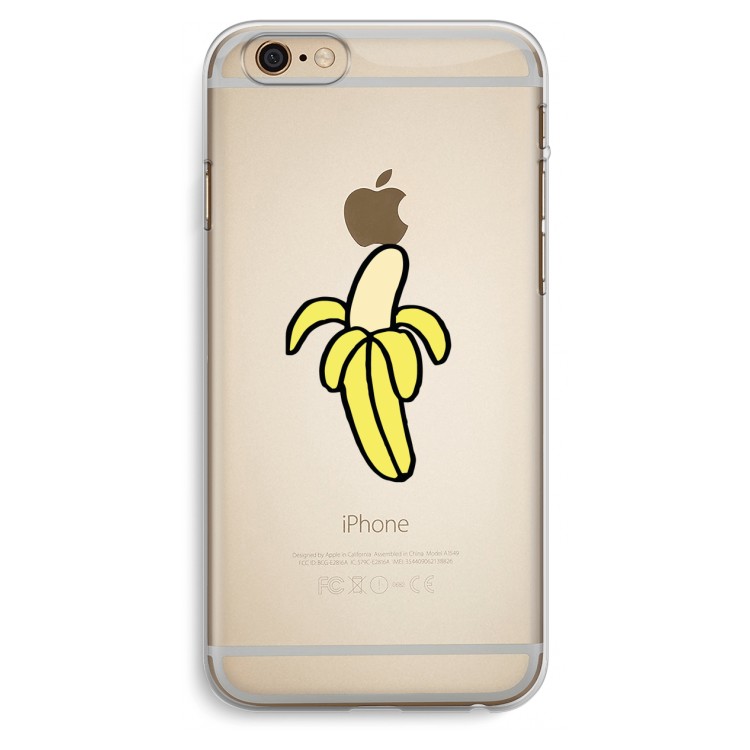 Banana: iPhone 6 Plus / 6S Plus Transparant Hoesje