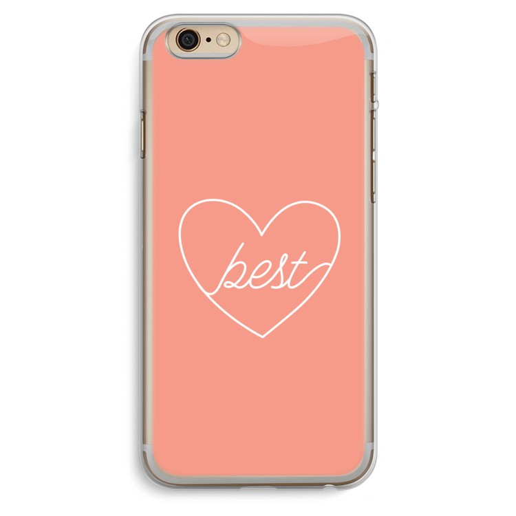 Best heart: iPhone 6 Plus / 6S Plus Transparant Hoesje