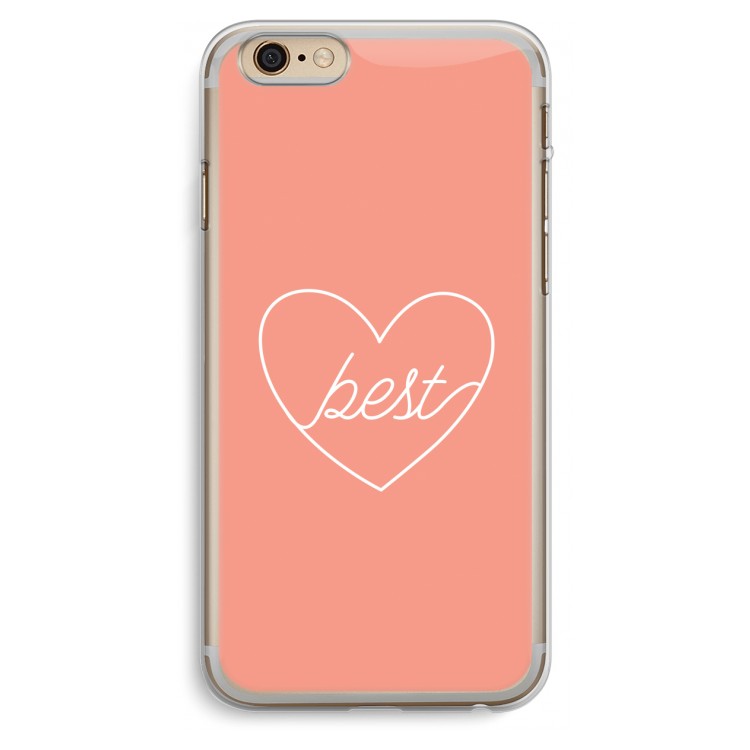 Best heart: iPhone 6 Plus / 6S Plus Transparant Hoesje