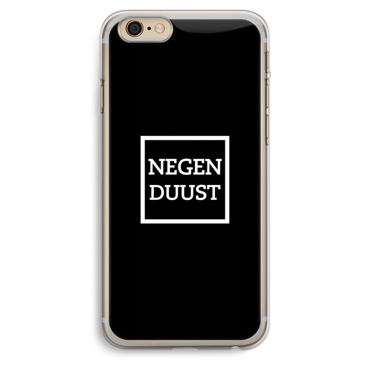 Negenduust black: iPhone 6 Plus / 6S Plus Transparant Hoesje