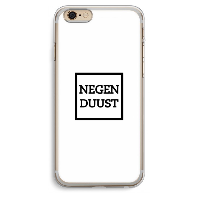 Negenduust vierkant: iPhone 6 Plus / 6S Plus Transparant Hoesje