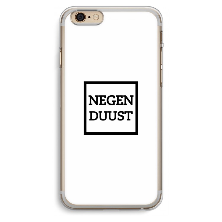 Negenduust vierkant: iPhone 6 Plus / 6S Plus Transparant Hoesje