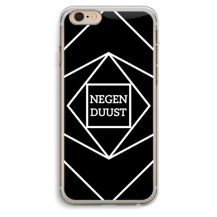 Negenduust geometrisch: iPhone 6 Plus / 6S Plus Transparant Hoesje