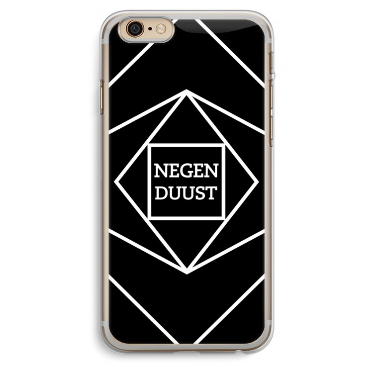 Negenduust geometrisch: iPhone 6 Plus / 6S Plus Transparant Hoesje