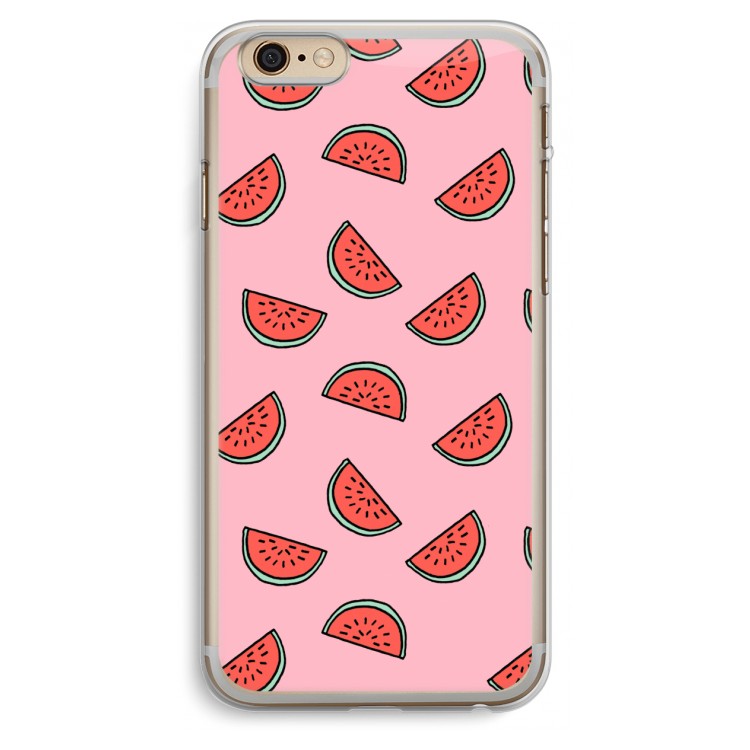 Watermeloen: iPhone 6 Plus / 6S Plus Transparant Hoesje