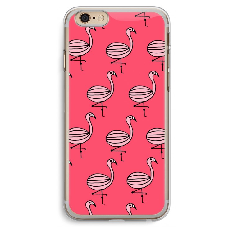 Flamingo: iPhone 6 Plus / 6S Plus Transparant Hoesje
