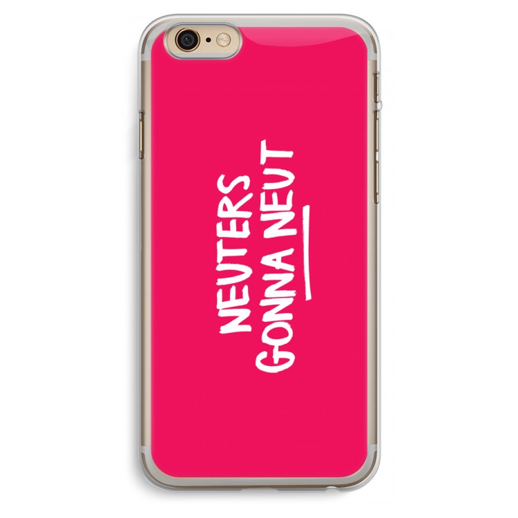 Neuters (roze): iPhone 6 Plus / 6S Plus Transparant Hoesje