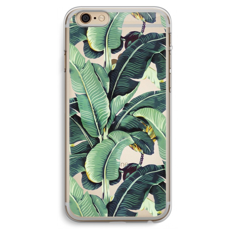 Bananenbladeren: iPhone 6 Plus / 6S Plus Transparant Hoesje
