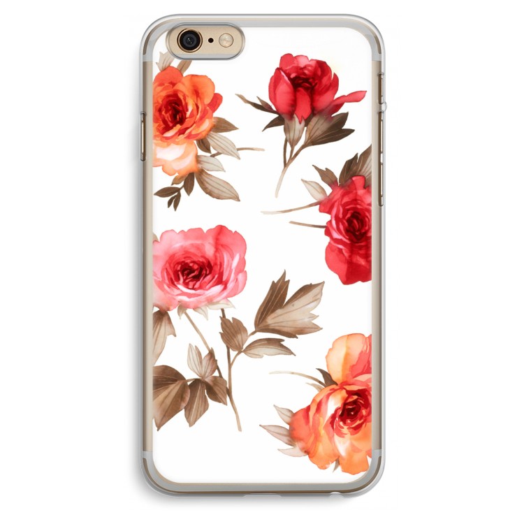 Roosjes: iPhone 6 Plus / 6S Plus Transparant Hoesje