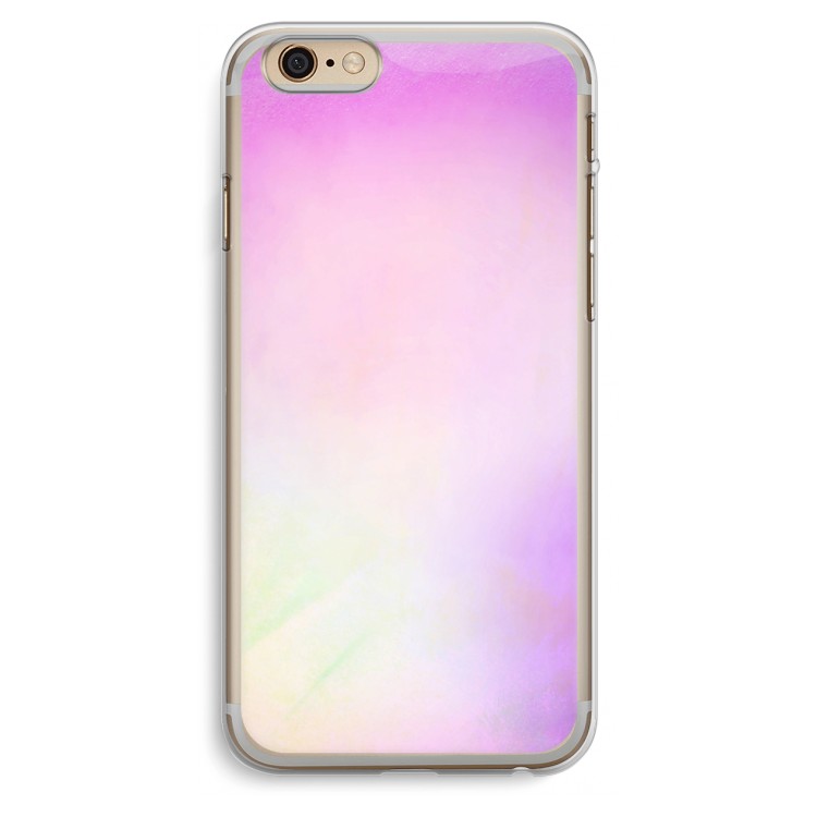 Flow mist pastel: iPhone 6 Plus / 6S Plus Transparant Hoesje