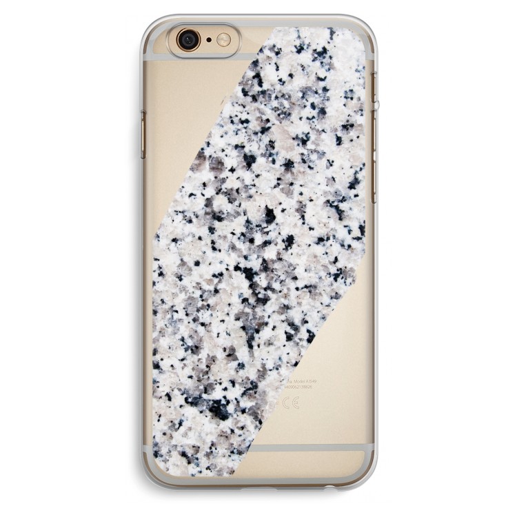 Gespikkelde marmer: iPhone 6 Plus / 6S Plus Transparant Hoesje