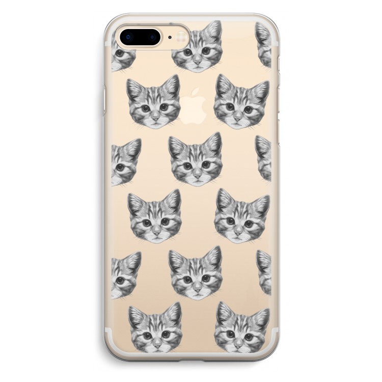 Kitten: iPhone 7 Plus Transparant Hoesje