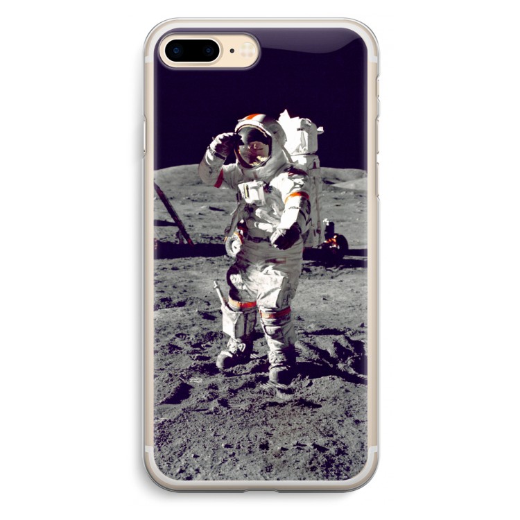 Spaceman: iPhone 7 Plus Transparant Hoesje