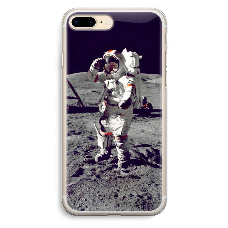 Spaceman: iPhone 7 Plus Transparant Hoesje