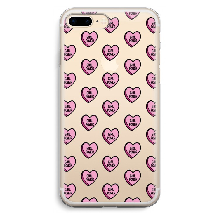 GIRL POWER: iPhone 7 Plus Transparant Hoesje