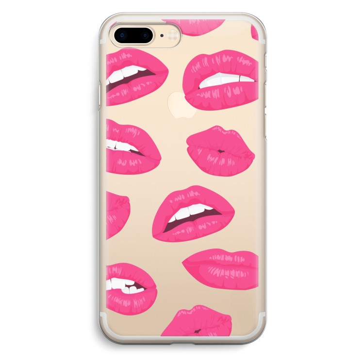 Bite my lip: iPhone 7 Plus Transparant Hoesje