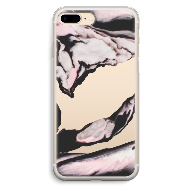 Roze stroom: iPhone 7 Plus Transparant Hoesje